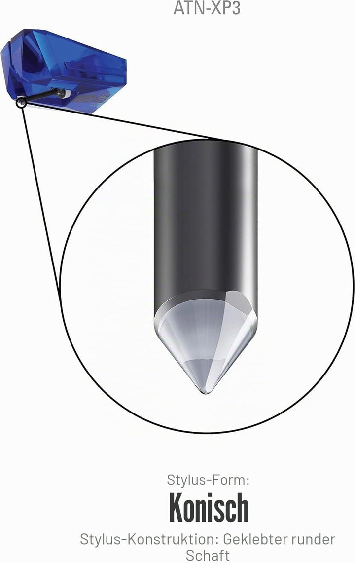 Audio-Technica ATN-XP3 Ersatznadel für at-XP3 blau ATN-XP3 Stylus, ATN-XP3 Stylus