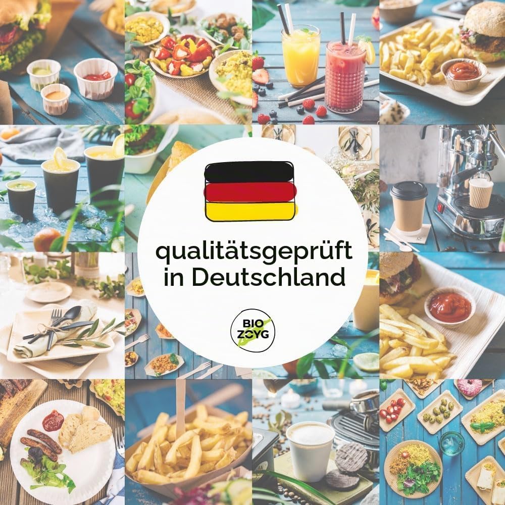 BIOZOYG 250 Stück 200 ml / 8 oz braune Pappbecher Ø 80 mm| umweltfreundlich, recycelbar &amp; ungebleich