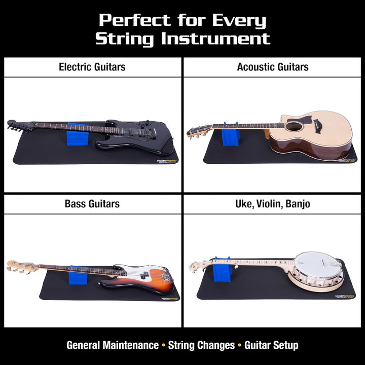 MusicNomad MN207 Premium Instrumenten-Arbeitsmatte & Wiege Cube Neck Support Wird unterstützt, Wird