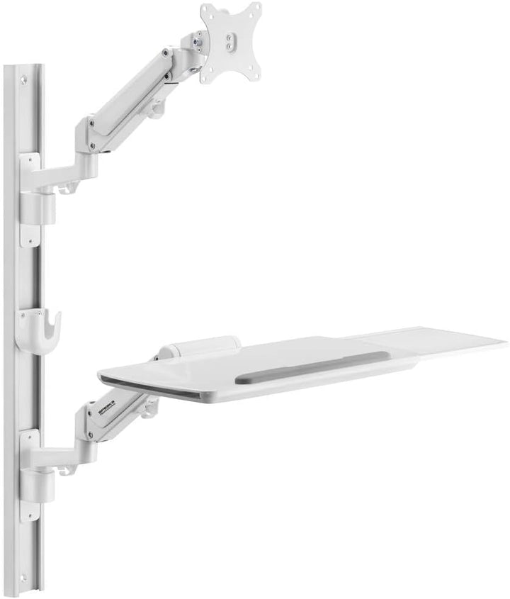 SpeaKa Professional SP-MM-960 Monitor-Wandhalterung Mit Tastaturablage, übereinander 43,2 cm (17) -