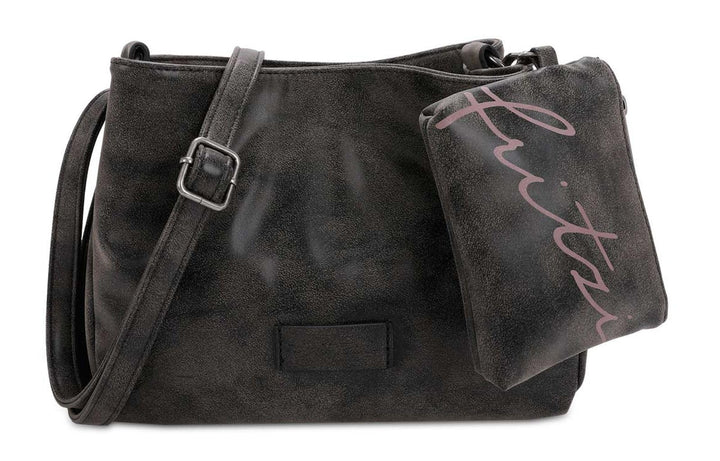 Fritzi aus Preussen Damen Split03 Vintage Black Idol Umhängetasche