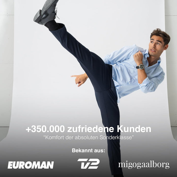 Performance Pants Herren - Stilvolle Slim Fit Herren Hosen Stretch - Hosen Herren Stretch - Angenehm