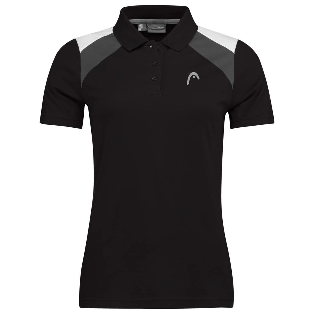HEAD Damen Club Lara T-Shirt W Blusen & T-Shirts (1er Pack) S Schwarz, S Schwarz