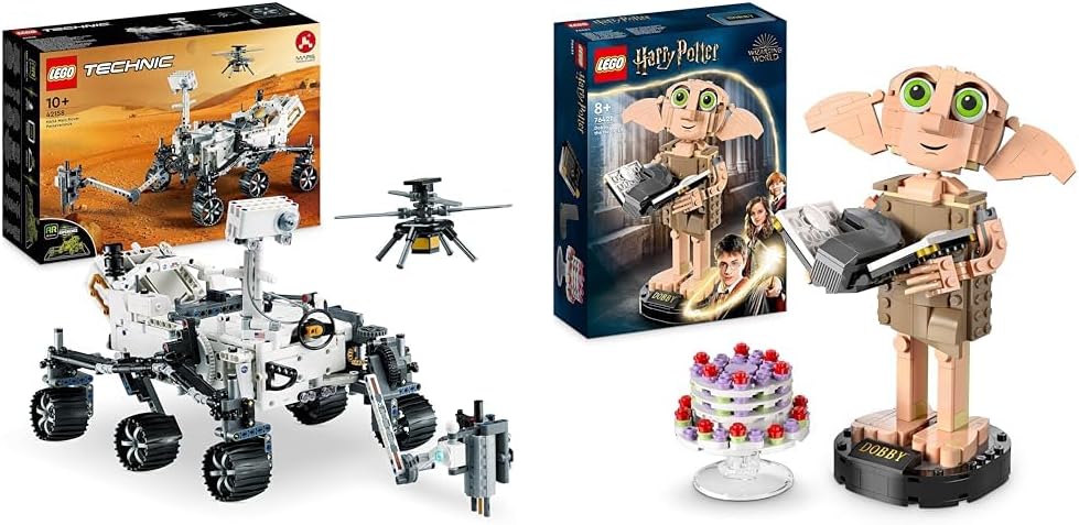 LEGO 42158 Technic NASA Mars-Rover Perserverance Weltraum Spielzeug Set & 76421 Harry Potter Dobby d