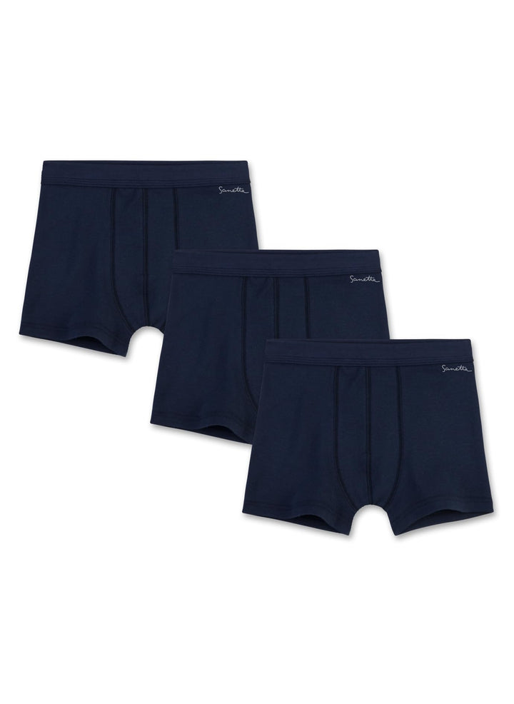 Sanetta Jungen-Shorts (Dreierpack) | Hochwertige und nachhaltige Unterhose für Jungen aus Bio-Baumwo
