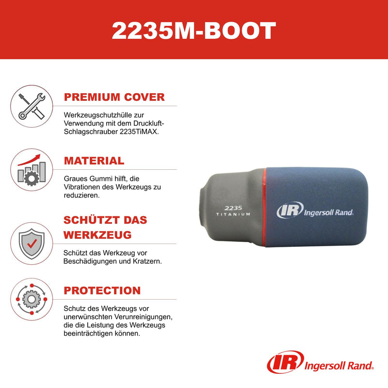 Ingersoll-Rand Rand 2235M-BOOT Premium Werkzeugzubehör passend fur 2235 Serie - Grau, 1 Stk. Boot, P