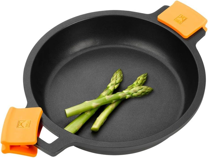 Pintinox Bra - Efficient niedriger Antihaft-Kochtopf 40 cm ohne Deckel für alle Herdarten und Indukt