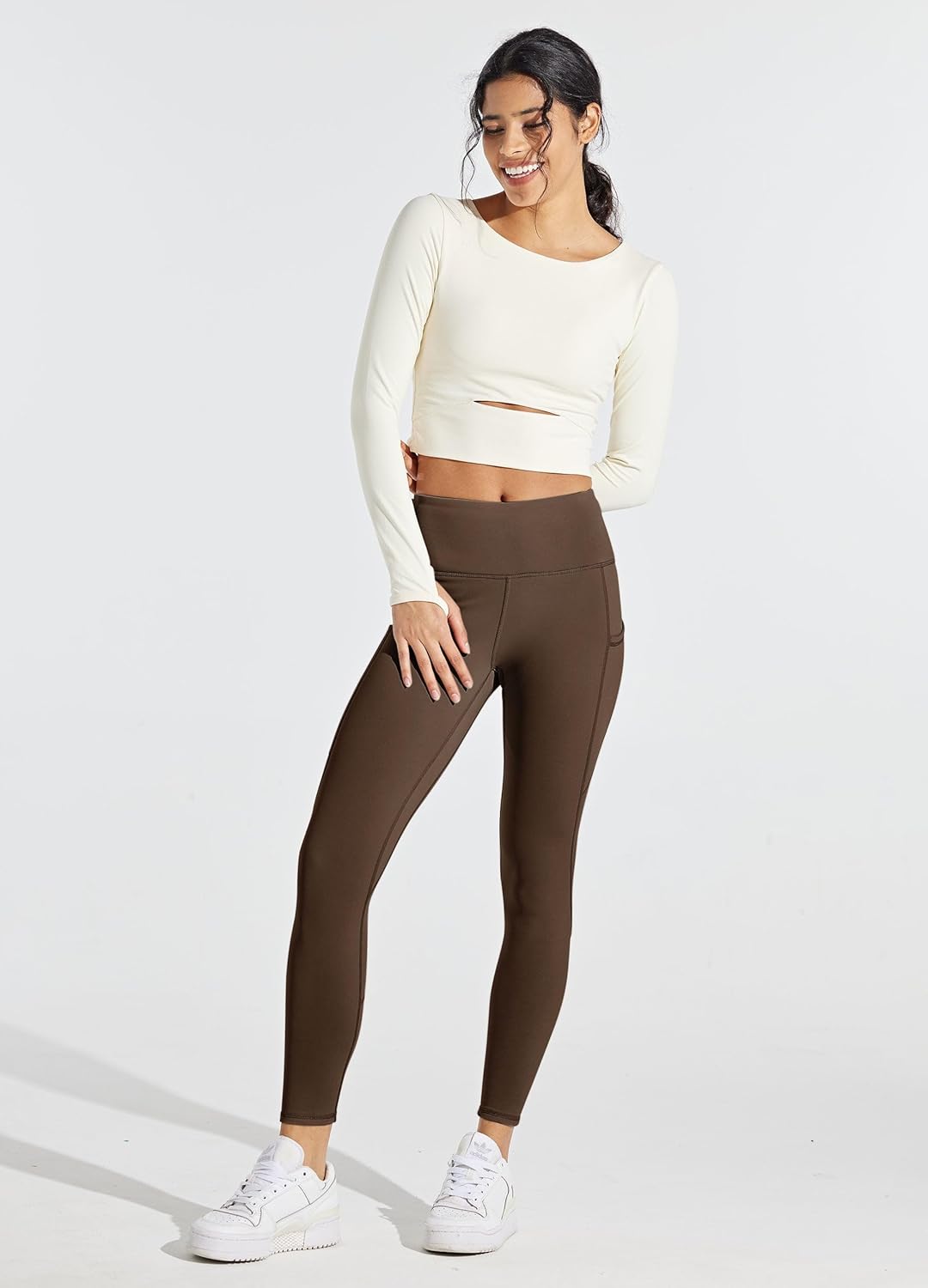 WILLIT Fleece gefütterte Leggings Damen Wasserbeständig Thermohose warme Winterhosen Yogahose Laufho