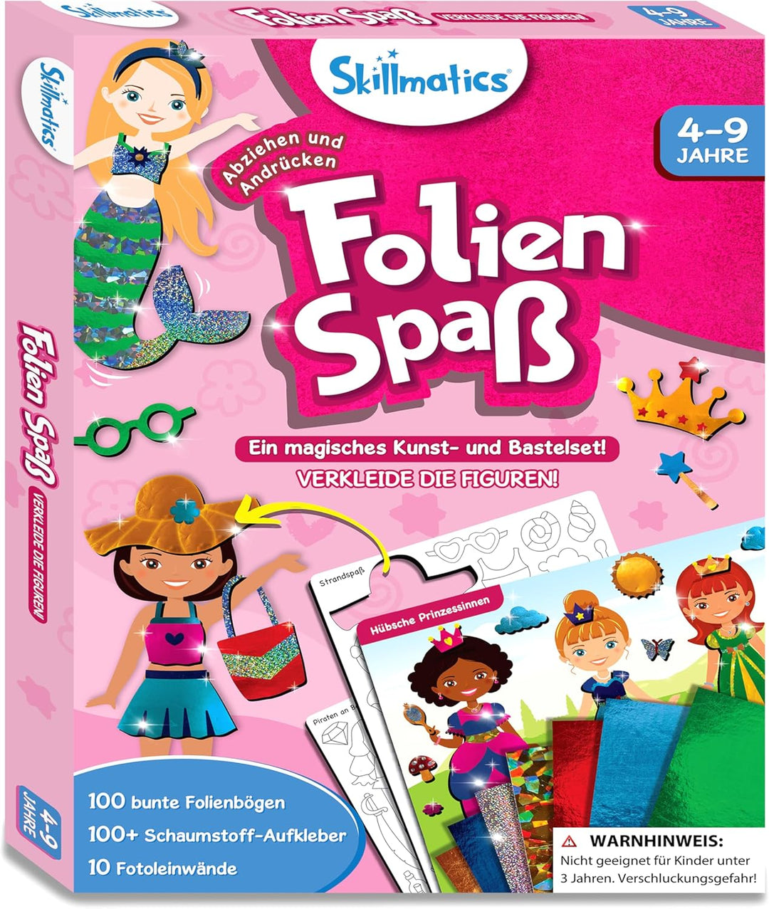 Skillmatics Kunst & Bastelaktivität- Folienspass Verkleide die Figuren, Schmutzfreie Kunst für Kinde
