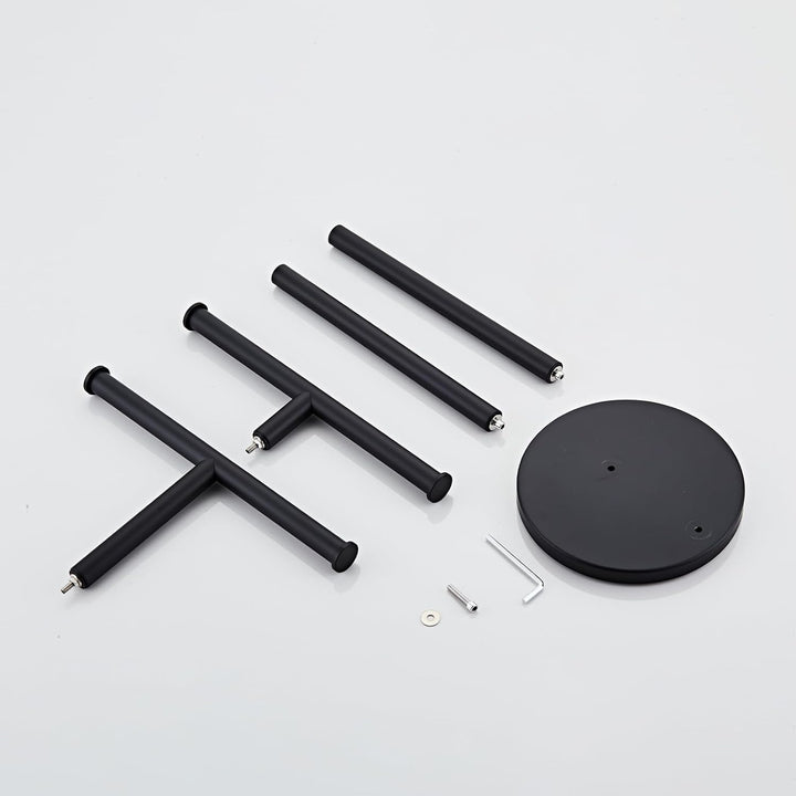 Hand Tower Holder Stand, Bodenstehende T-förmige Doppelschicht Handtuch SUS304 Edelstahl Badezimmer