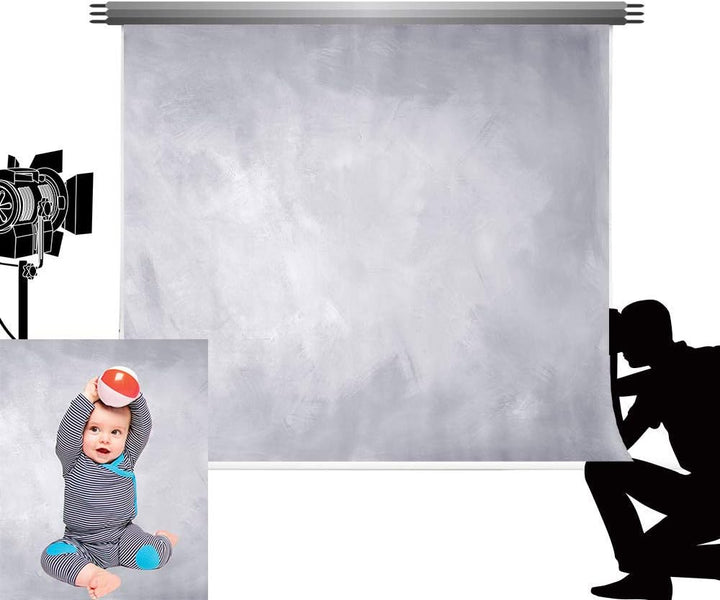 Kate 3 * 2m abstrakt hellgrau Fotografie Hintergrund grau einfarbig Foto Hintergrund Retro mikrofase