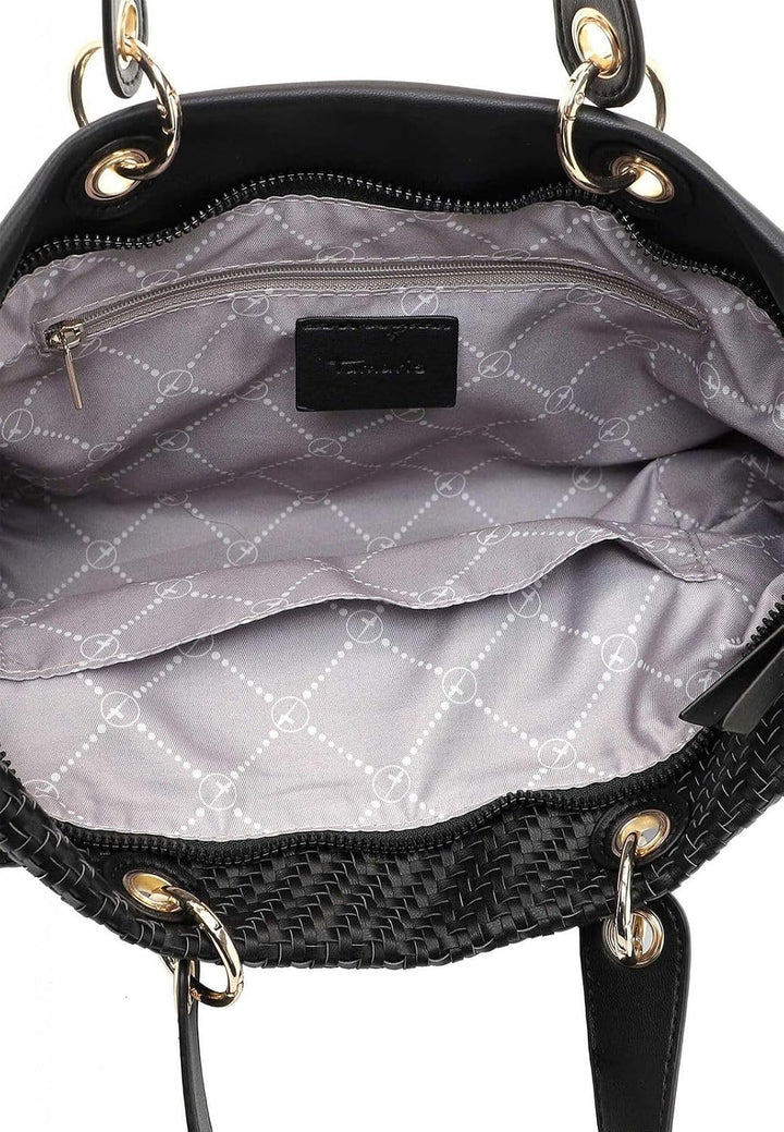 Tamaris Shopper Leila 32143 Damen Handtaschen Mustermix Einheitsgrösse Schwarz, Einheitsgrösse Schwa