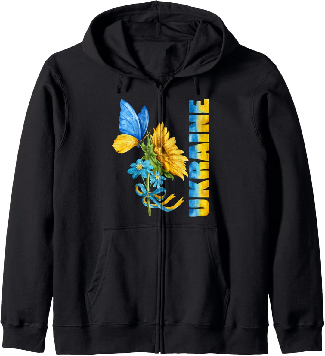 ukraine sonnenblume Kapuzenjacke