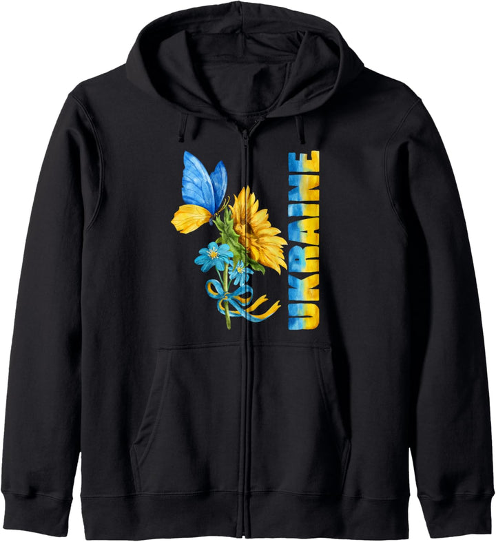 ukraine sonnenblume Kapuzenjacke
