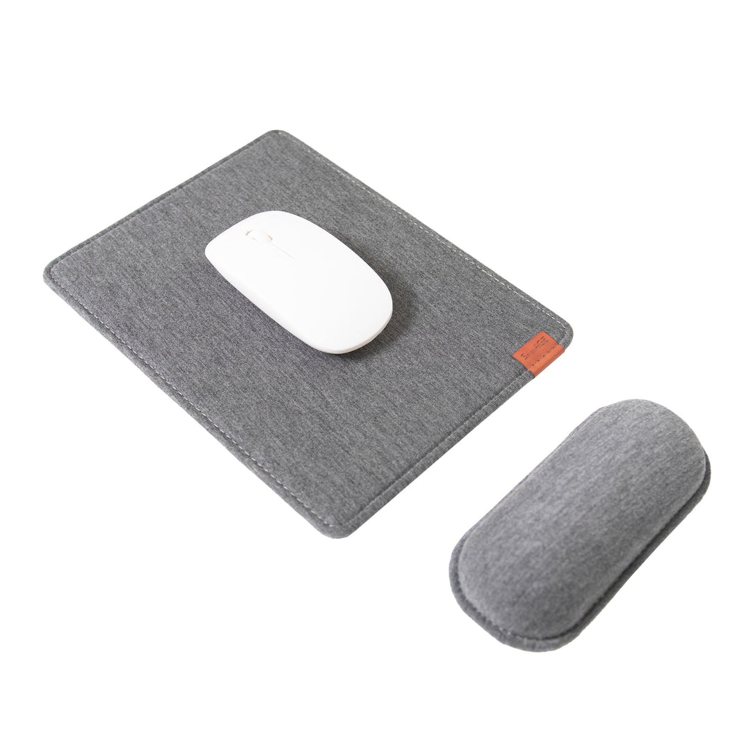 SenseAGE Mousepad mit Abnehmbarer Handauflage, Ergonomisches Mauspad mit atmungsaktivem Handpolster