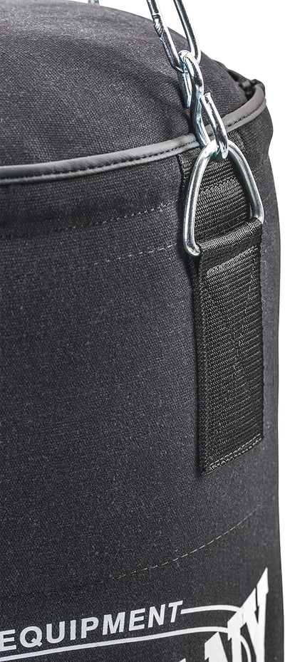 Bad Company Boxsack inkl. Heavy Duty Stahlkette I Canvas Punching Bag, gefüllt/ungefüllt I 80 x 30 c
