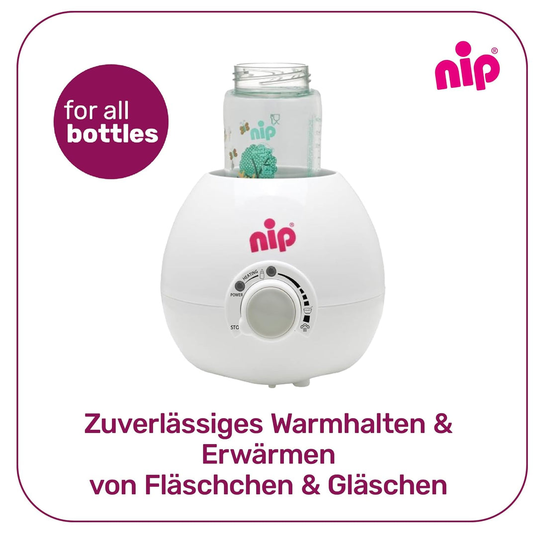 nip Babykostwärmer: Zuverlässiger & schonender Flaschenwärmer für alle Babyflaschen & Gläschen, BPA-