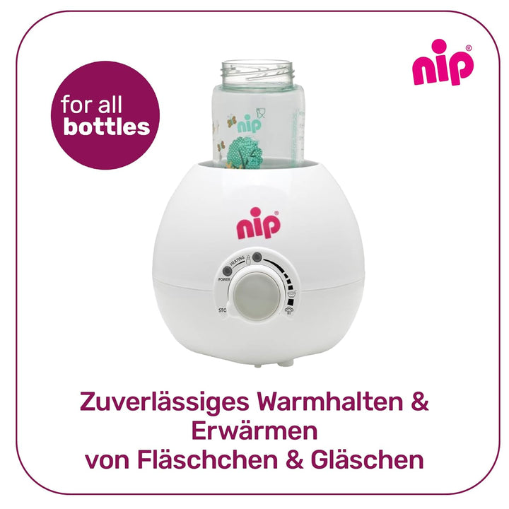 nip Babykostwärmer: Zuverlässiger & schonender Flaschenwärmer für alle Babyflaschen & Gläschen, BPA-