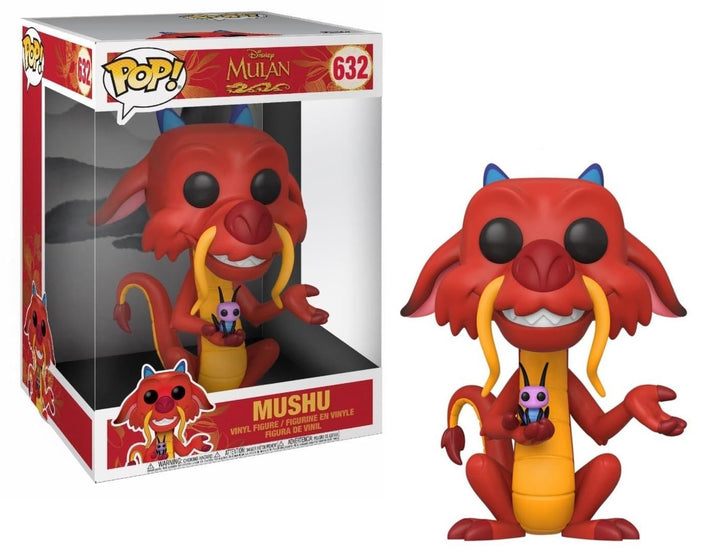 Funko Pop! Disney: Mulan-10 Mulan 10" Mushu - Vinyl-Sammelfigur - Geschenkidee - Offizielle Handelsw