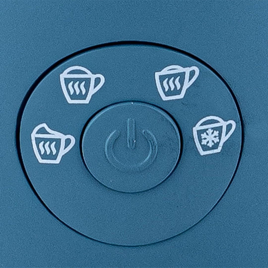 Tognana Iridea, Milchaufschäumer, Kunststoff - Edelstahl, Zuckerpapierblau