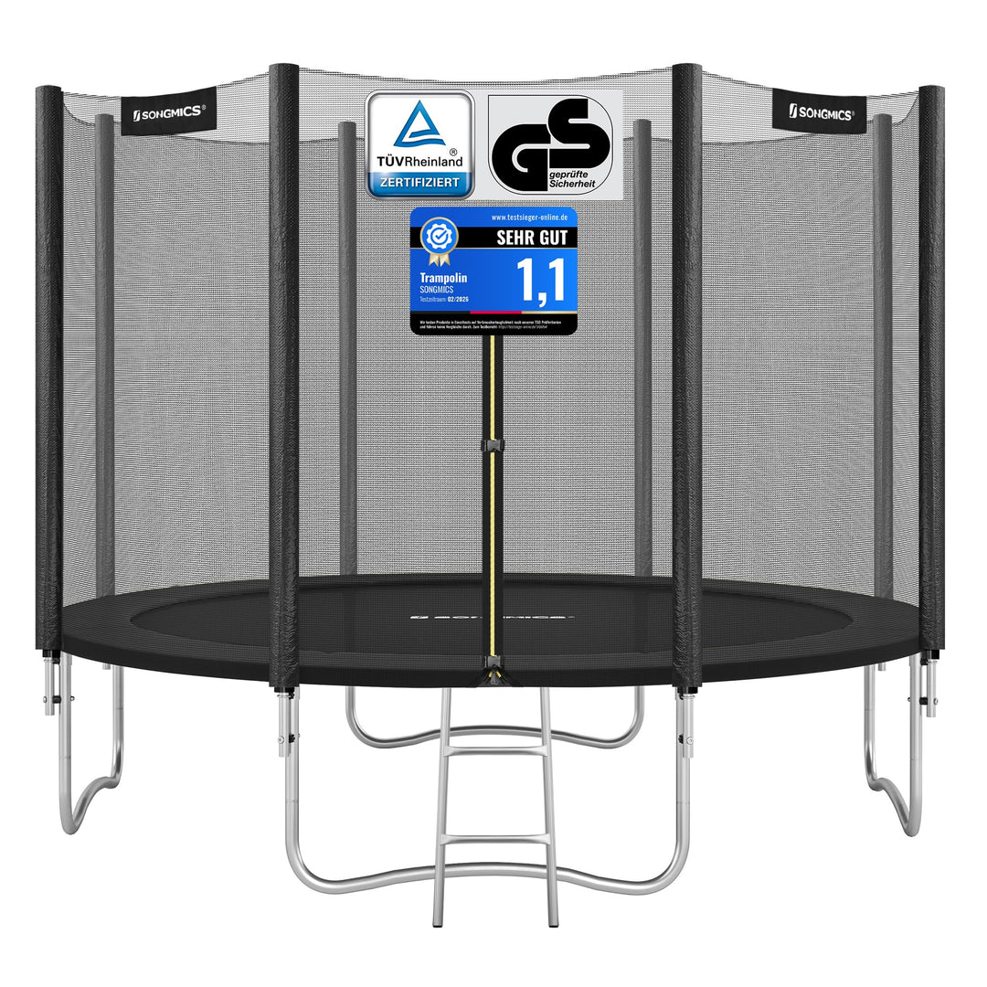 SONGMICS Trampolin Outdoor Ø 183/244/305/366/427 cm, rundes Gartentrampolin Kindertrampolin mit Rand