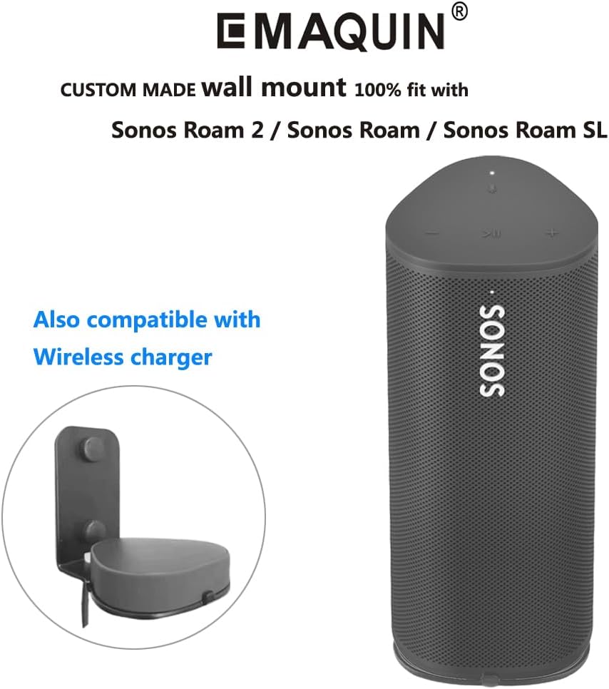 Wandhalterung für Sonos Roam/Sonos Roam SL Lautsprecher(Kompatibel mit Sonos Roam und Sonos Roam SL,