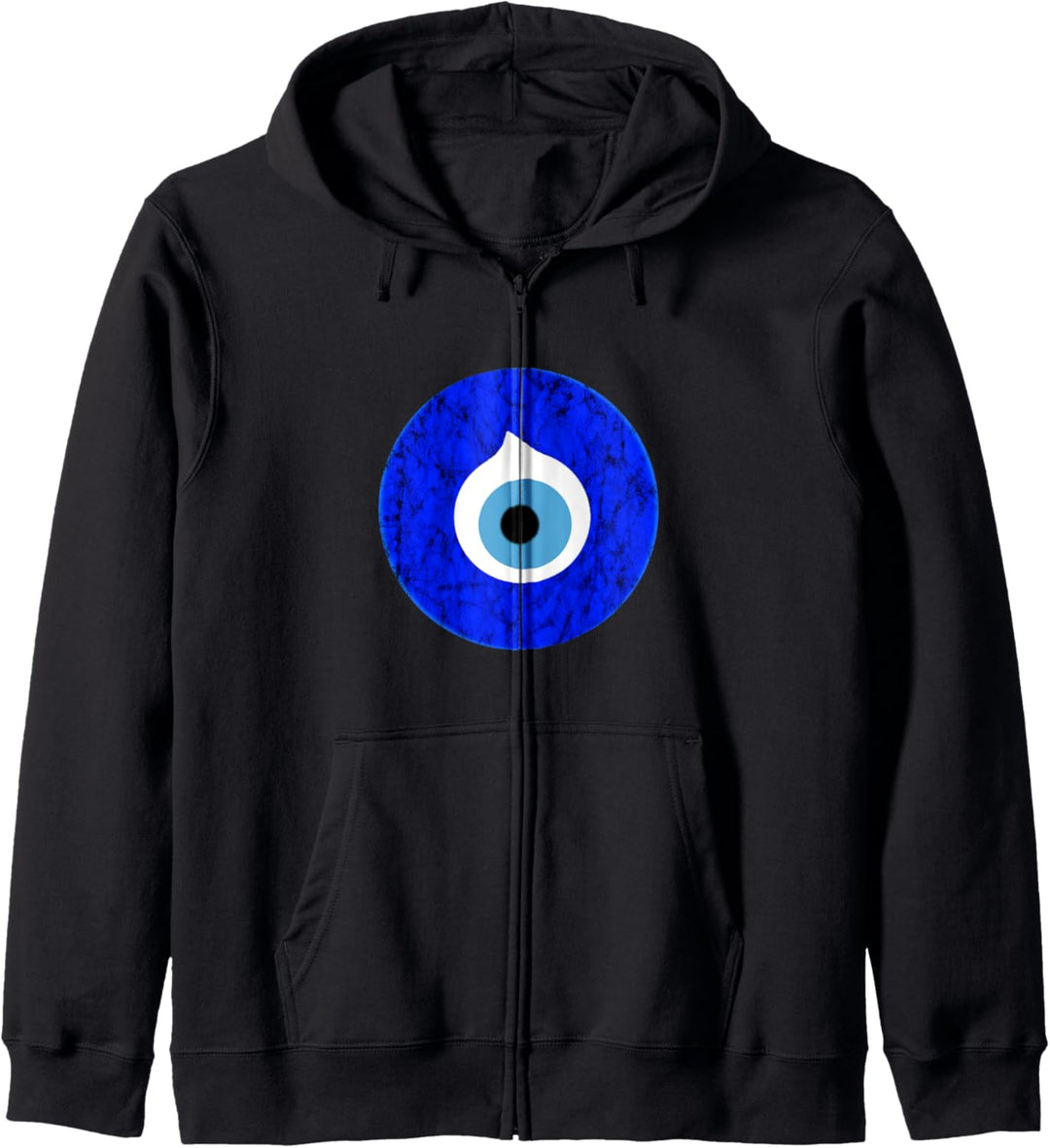Nazar Evil Eye Amulett Schutz Blaue Auge der Fatima Kapuzenjacke