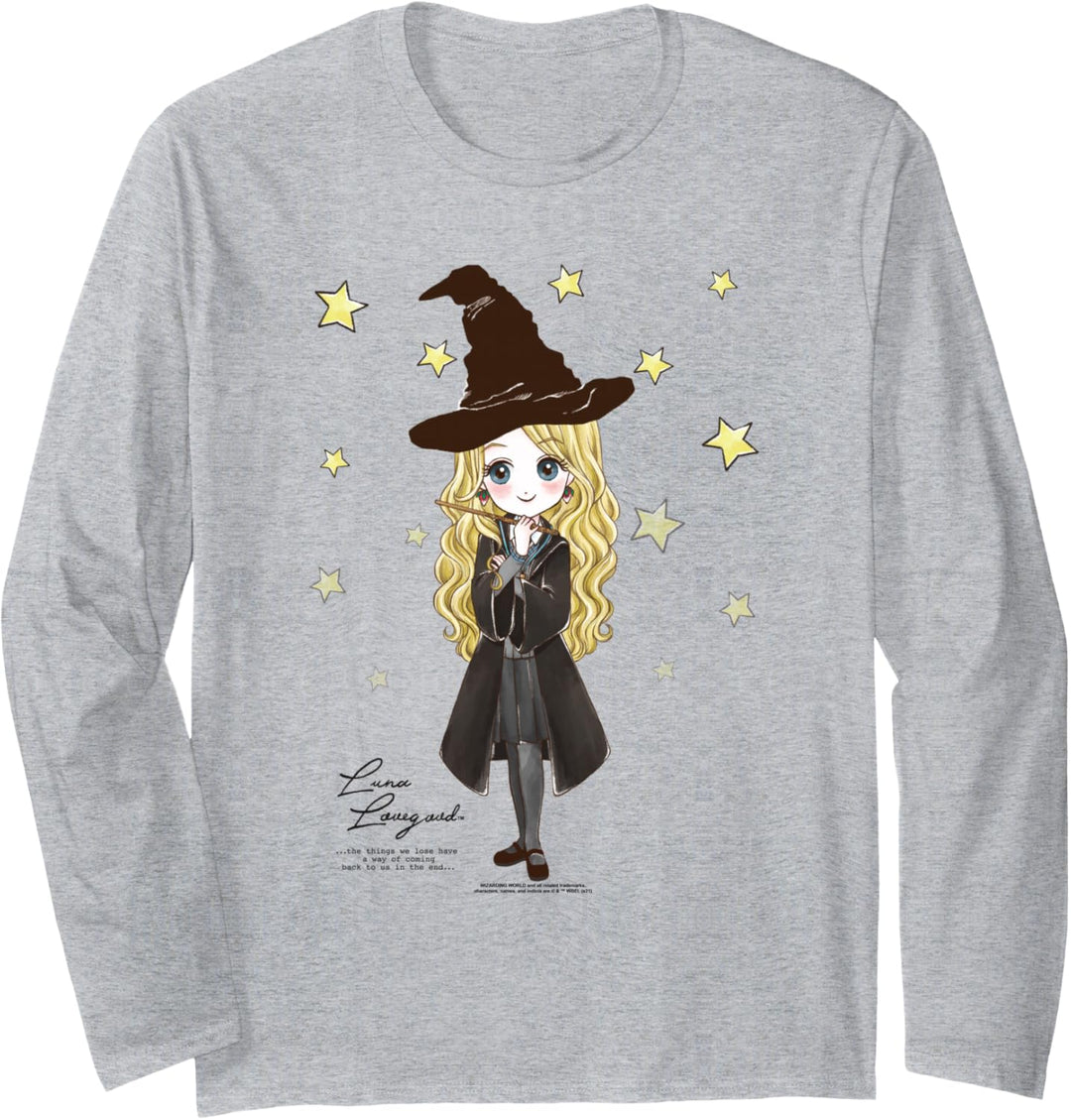 Harry Potter Luna Lovegood Quote and Stars Langarmshirt