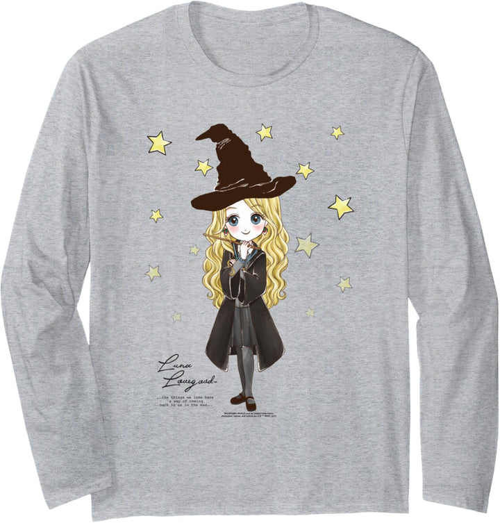 Harry Potter Luna Lovegood Quote and Stars Langarmshirt