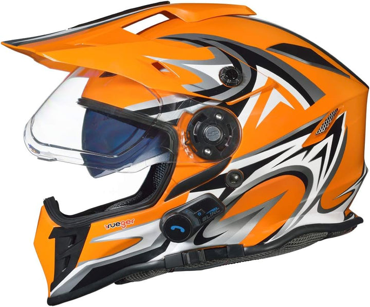 Bluetooth Klapphelm Motorradhelm Conzept Jethelm Crosshem Integralhelm Sonnenvisier Helm rueger Oran
