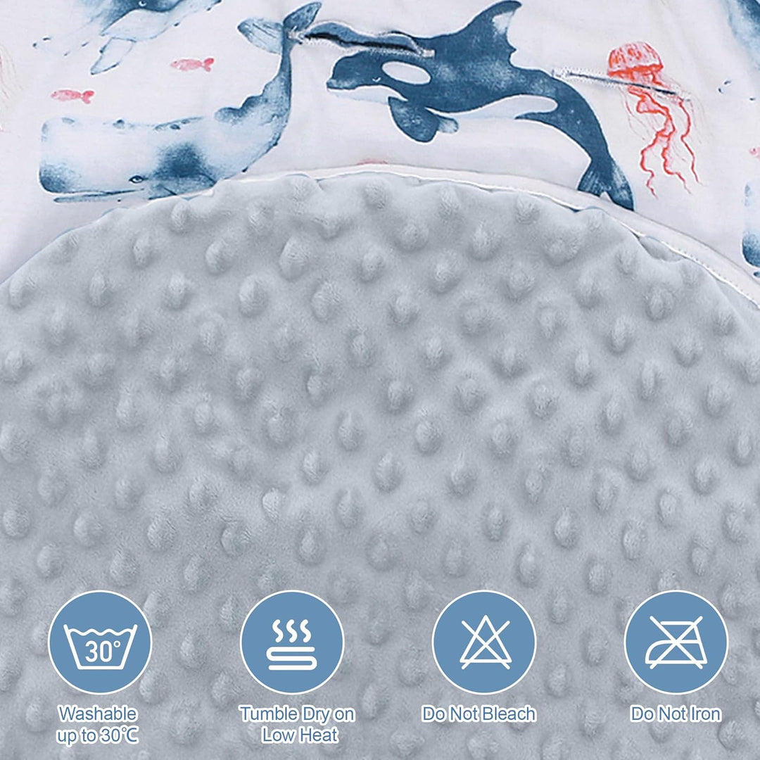Einschlagdecke Babyschale für Buggy Universal Fusssack Babydecke Baumwolle Baby Pucksack für Kinderw