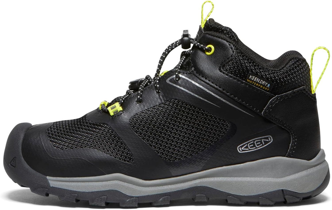 KEEN Unisex Kinder Wanduro Mid Waterproof, Schwarz Silber