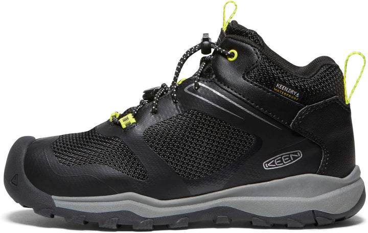 KEEN Unisex Kinder Wanduro Mid Waterproof, Schwarz Silber