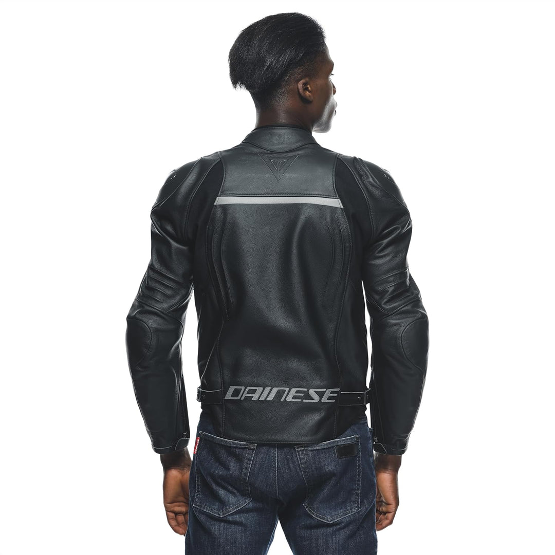 Dainese Racing 4 S/T Motorrad Lederjacke, schwarz, 30 30 Schwarz, 30 Schwarz
