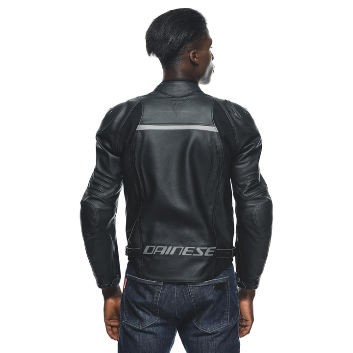Dainese Racing 4 S/T Motorrad Lederjacke, schwarz, 30 30 Schwarz, 30 Schwarz