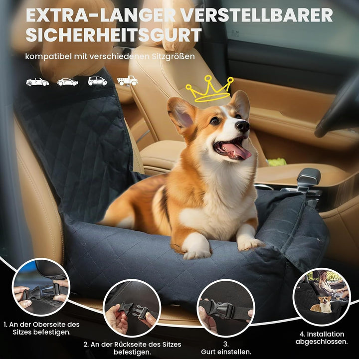Hunde Autositz wasserdichte Waschbarer Rutschfester Auto Hundesitz Reisebett für kleine Hunde Hundet