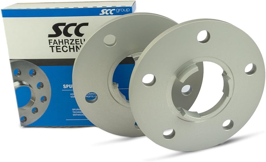 SCC Spurverbreiterung 12424E - silber eloxiert - LK: 130/5 NLB: 71,6 - 10mm - 2 Stück 10mm Silber, 1