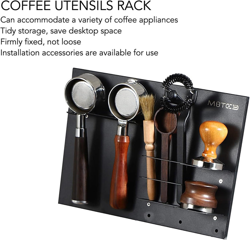 Mumusuki Kaffee-SiebträGer-Halter, Espressowerkzeuge Wandregal Stopfstation BüGeleisen Aufbewahrungs
