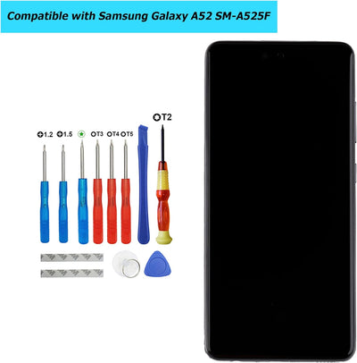 Vvsialeek Ersatz AMOLED Display Kompatibel Für Samsung Galaxy A52 SM-A525F SM-A525F/DS LCD Touch Scr