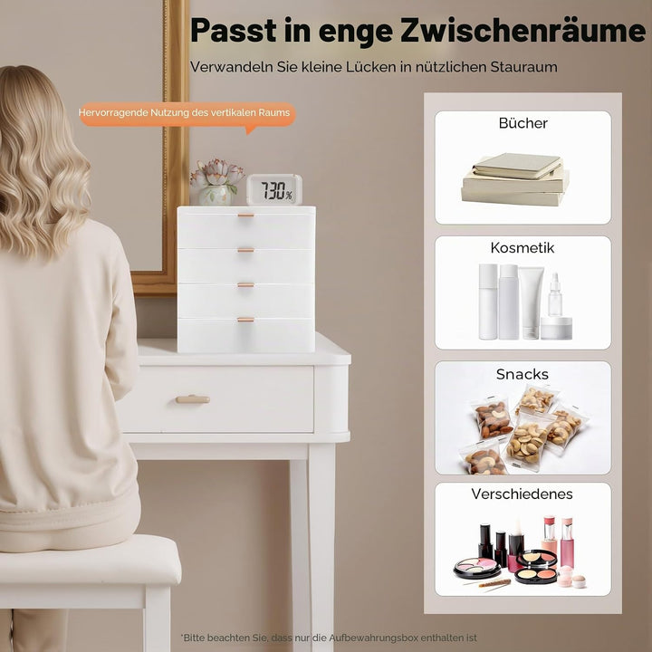 Schreibtisch Aufbewahrungsbox Schreibtisch Organizer Mit Schublade Schubladen Schubladenbox für Büro