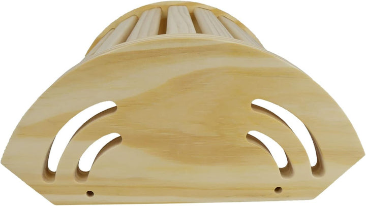 SudoreWell® Sauna Ecklampenschirm Holzblendschirm Oslo aus Kiefernholz für Saunaleuchte und Saunalic