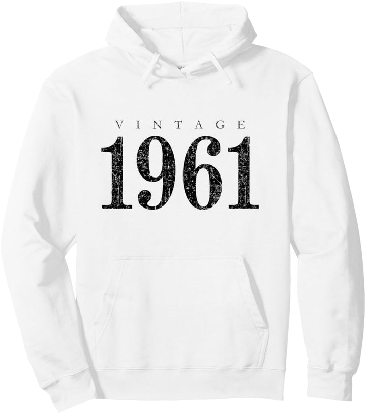 Vintage 1961 (Antik Schwarz) 63. Geburtstag Pullover Hoodie