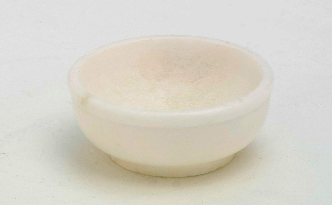 Speckstein-Räucherschälchen (7,5 cm, weiss) 7,5 cm Weiss, 7,5 cm Weiss