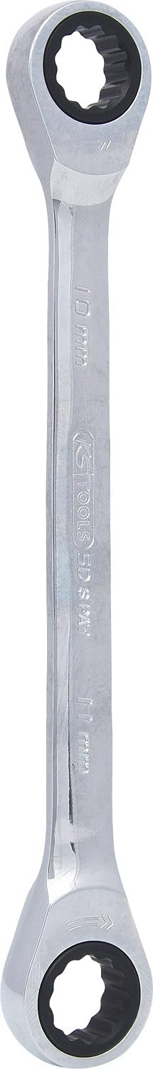 KS Tools 503.4503 GEARplus Doppel-Ratschenringschlüssel, 10x11mm, 10x11mm
