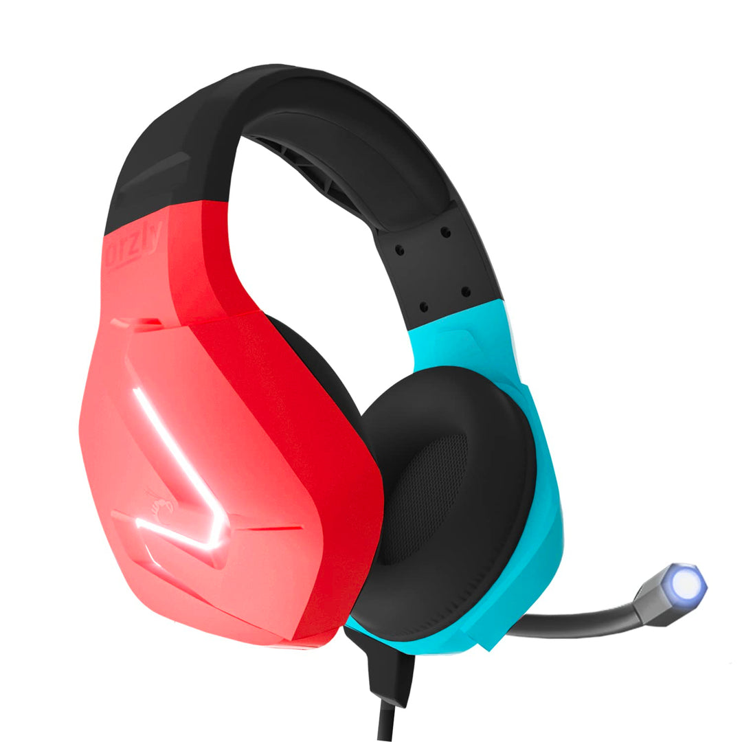Orzly Gaming Headset für Nintendo Switch OLED Konsole , Laptop Stereo Sound with mit Geräuschunterdr