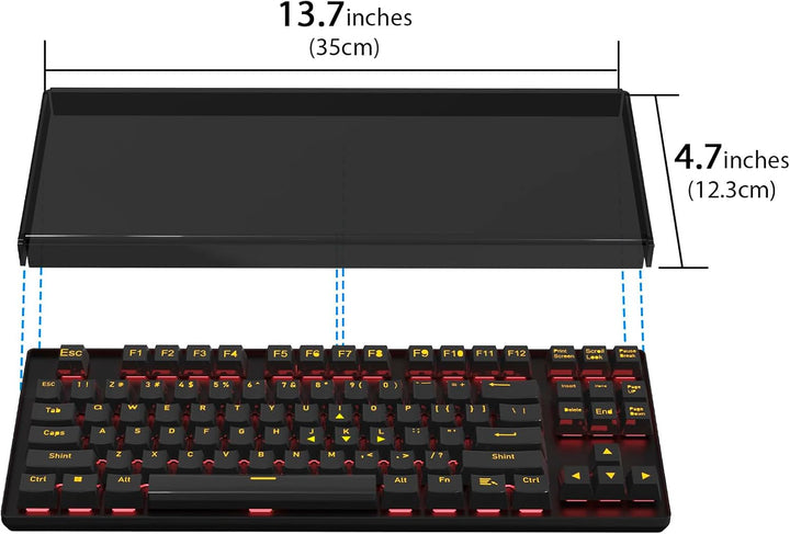 GEEKRIA Tenkeyless TKL-Tastatur-Staubschutz, transparente Acryl-Tastaturabdeckung für 80% kompakte 8