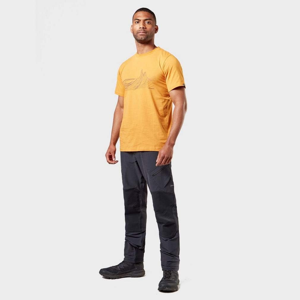 Berghaus Herren Mountain Contour T-Shirt XS Desert Shadow/Dark Blue, XS Desert Shadow/Dark Blue