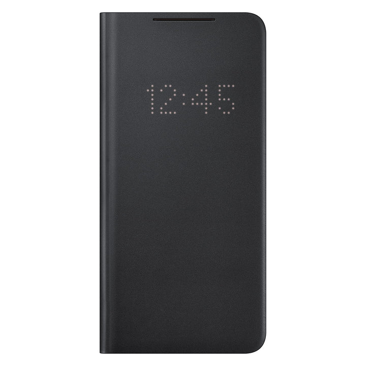 Samsung LED View Smartphone Cover EF-NG996 für Galaxy S21+ 5G Handy-Hülle, LED-Anzeige, Kartenhalter