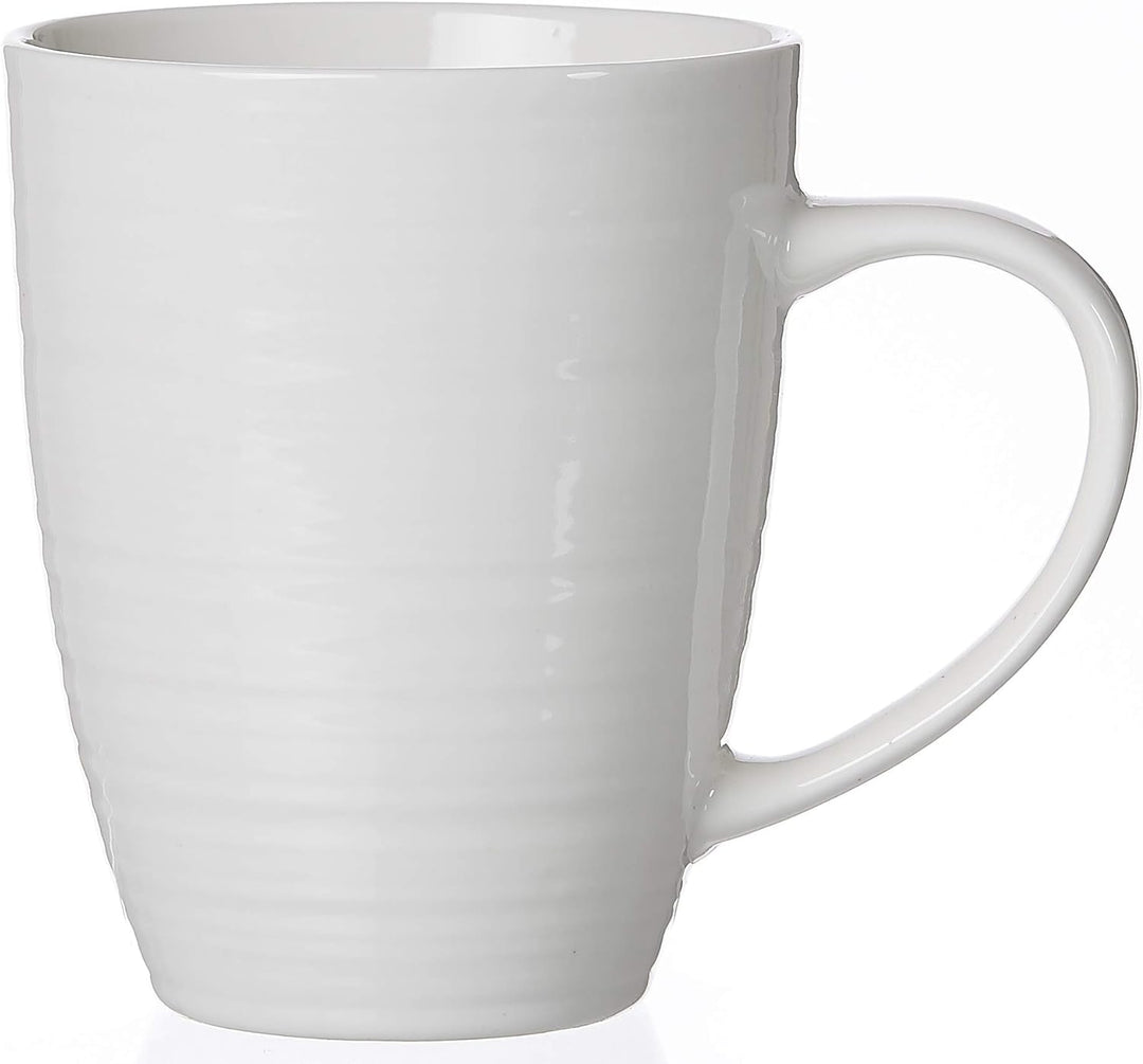 Ritzenhoff &amp; Breker Kaffeebecher-Set Suomi, 6-teilig, je 310 ml, Cremeweiss, Porzellan Kaffeebecher