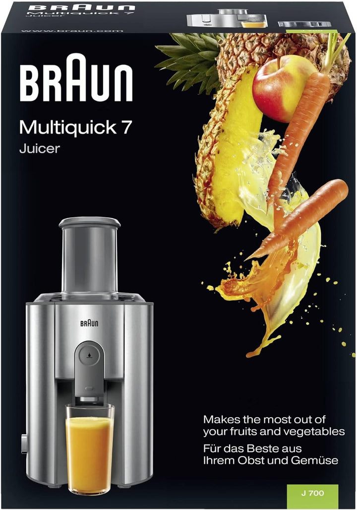 Braun Multiquick 7 J700 Entsafter silber